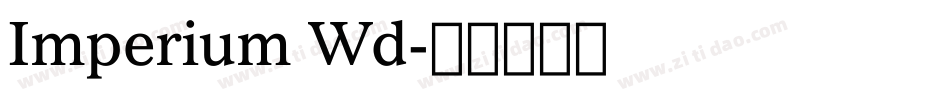 Imperium Wd字体转换